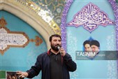 وداع پرشور مردم قم با پیکر شهید آقایی