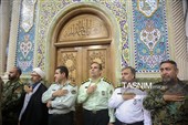 وداع پرشور مردم قم با پیکر شهید آقایی