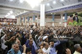 مراسم وداع با پیکر شهید عباس آقایی در حرم حضرت معصومه(س)