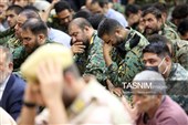 مراسم وداع با پیکر شهید عباس آقایی در حرم حضرت معصومه(س)