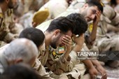 مراسم وداع با پیکر شهید عباس آقایی در حرم حضرت معصومه(س)