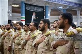 مراسم وداع با پیکر شهید عباس آقایی در حرم حضرت معصومه(س)