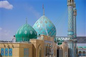 شست‌وشو دیوارهای مسجد مقدس جمکران