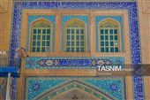 شست‌وشو دیوارهای مسجد مقدس جمکران