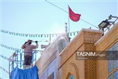 شست‌وشو دیوارهای مسجد مقدس جمکران