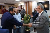علیرضا زاکانی شهردار تهران در حاشیه بازدید از تحریریه این خبرگزاری