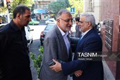 علیرضا زاکانی شهردار تهران و مجید قلی زاده مدیر عامل خبرگزاری تسنیم