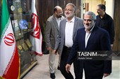 علیرضا زاکانی شهردار تهران و مجید قلی زاده مدیر عامل خبرگزاری تسنیم