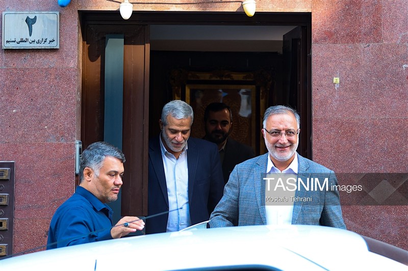 حضور شهردار تهران در خبرگزاری تسنیم