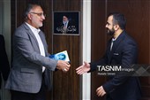 علیرضا زاکانی شهردار تهران و کیان عبداللهی سر دبیر خبرگزاری تسنیم