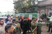 تشییع و گرامیداشت شهید حادثه تروریستی لشخک زاهدانپیکر شهید