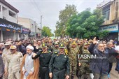 تشییع و گرامیداشت شهید حادثه تروریستی لشخک زاهدانپیکر شهید