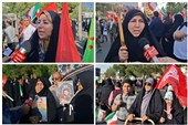 خروش 30هزار جان‌فدای ایران در بیرجند؛روایت حماسه بانوان در میدان+ فیلم