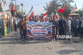 رژه باشکوه نیروهای جانفدا در دهدشت