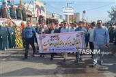 رژه باشکوه نیروهای جانفدا در دهدشت
