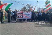 رژه باشکوه نیروهای جانفدا در دهدشت