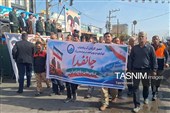 رژه باشکوه نیروهای جانفدا در دهدشت