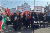 رژه باشکوه نیروهای جانفدا در دهدشت
