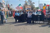 رژه باشکوه نیروهای جانفدا در دهدشت