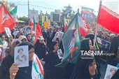 رژه باشکوه نیروهای جانفدا در دهدشت