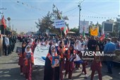 رژه باشکوه نیروهای جانفدا در دهدشت