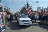 رژه باشکوه نیروهای جانفدا در دهدشت