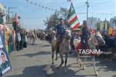 رژه باشکوه نیروهای جانفدا در دهدشت