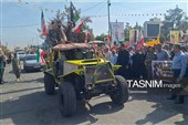 رژه باشکوه نیروهای جانفدا در دهدشت
