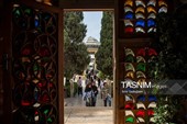 مراسم نثـر الورود على ضریح الشاعر حافظ الشیرازی