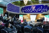 سخنرانی اکبر نصراللهی رئیس دانشکده علوم اجتماعی، ارتباطات و رسانه در در مراسم رونمایی از یادمان شهدای دبستان شجره طیبه میناب در دانشگاه  آزاد تهران مرکزی