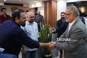 علیرضا زاکانی شهردار تهران در حاشیه بازدید از تحریریه این خبرگزاری