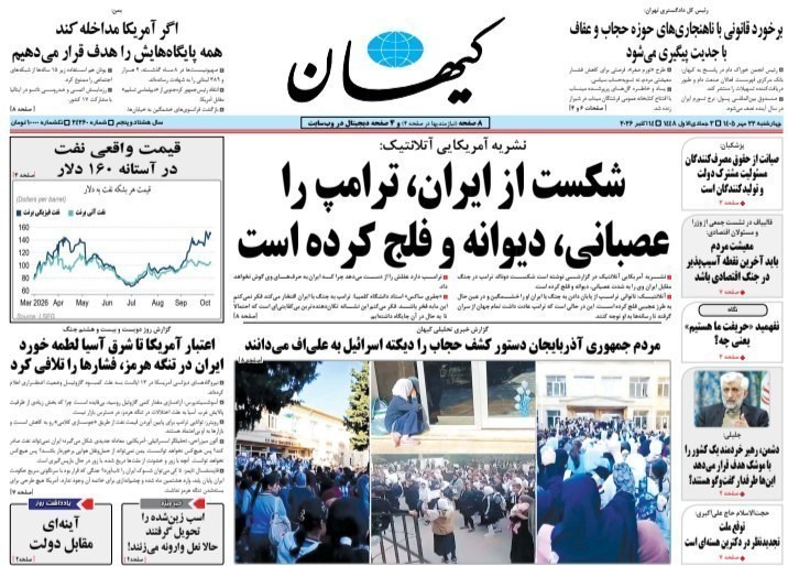 روزنامه وطن امروز , روزنامه کیهان , روزنامه خراسان , روزنامه جوان , روزنامه همشهری , روزنامه جام جم , روزنامه فرهیختگان , روزنامه اینترنتی صدای ایران , 