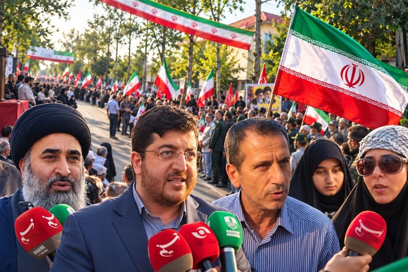 جان‌فدایان لاهیجان: در دفاع از ایران در کنار رهبری می‌مانیم