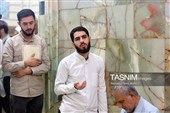 حضور پرشور زائران در حرم بانوی کرامت در شب میلاد حضرت زینب کبری (س)
