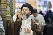 حضور پرشور زائران در حرم بانوی کرامت در شب میلاد حضرت زینب کبری (س)