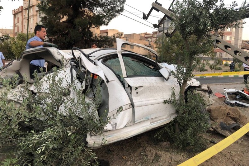 تصادف , آتش نشانی ,