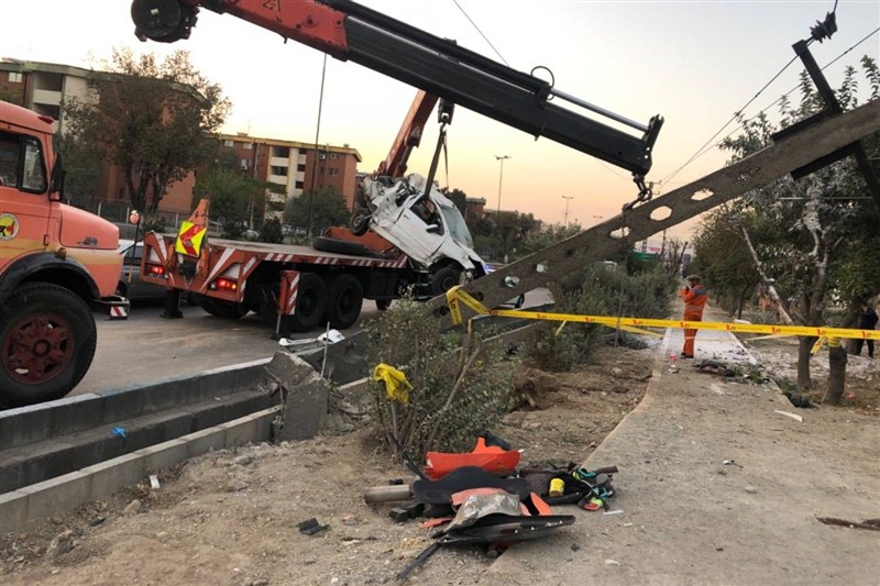 تصادف , آتش نشانی ,