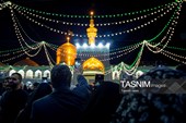حال و هوای حرم مطهر رضوی در شب میلاد حضرت زینب سلام‌الله علیها