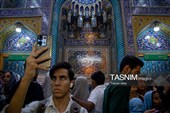 حال و هوای حرم مطهر رضوی در شب میلاد حضرت زینب سلام‌الله علیها