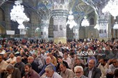 حال و هوای حرم مطهر رضوی در شب میلاد حضرت زینب سلام‌الله علیها