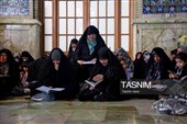 حال و هوای حرم مطهر رضوی در شب میلاد حضرت زینب سلام‌الله علیها