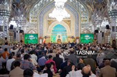 حال و هوای حرم مطهر رضوی در شب میلاد حضرت زینب سلام‌الله علیها