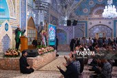 حال و هوای حرم مطهر رضوی در شب میلاد حضرت زینب سلام‌الله علیها