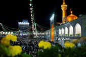 حال و هوای حرم مطهر رضوی در شب میلاد حضرت زینب سلام‌الله علیها