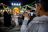 حال و هوای حرم مطهر رضوی در شب میلاد حضرت زینب سلام‌الله علیها