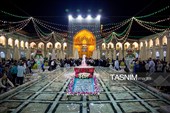 حال و هوای حرم مطهر رضوی در شب میلاد حضرت زینب سلام‌الله علیها