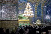 حال و هوای حرم مطهر رضوی در شب میلاد حضرت زینب سلام‌الله علیها