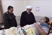 حضور مسئول سازمان بسیج مستضعفین کشور در آسایشگاه جانبازان کرمان