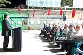 ادای احترام خادمان رضوی به ساحت فرمانده شهیدسپاه سپهبدپاکپور در خنداب