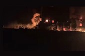 Supertanker Catches Fire after Hitting Sea Mine in Strait of Hormuz